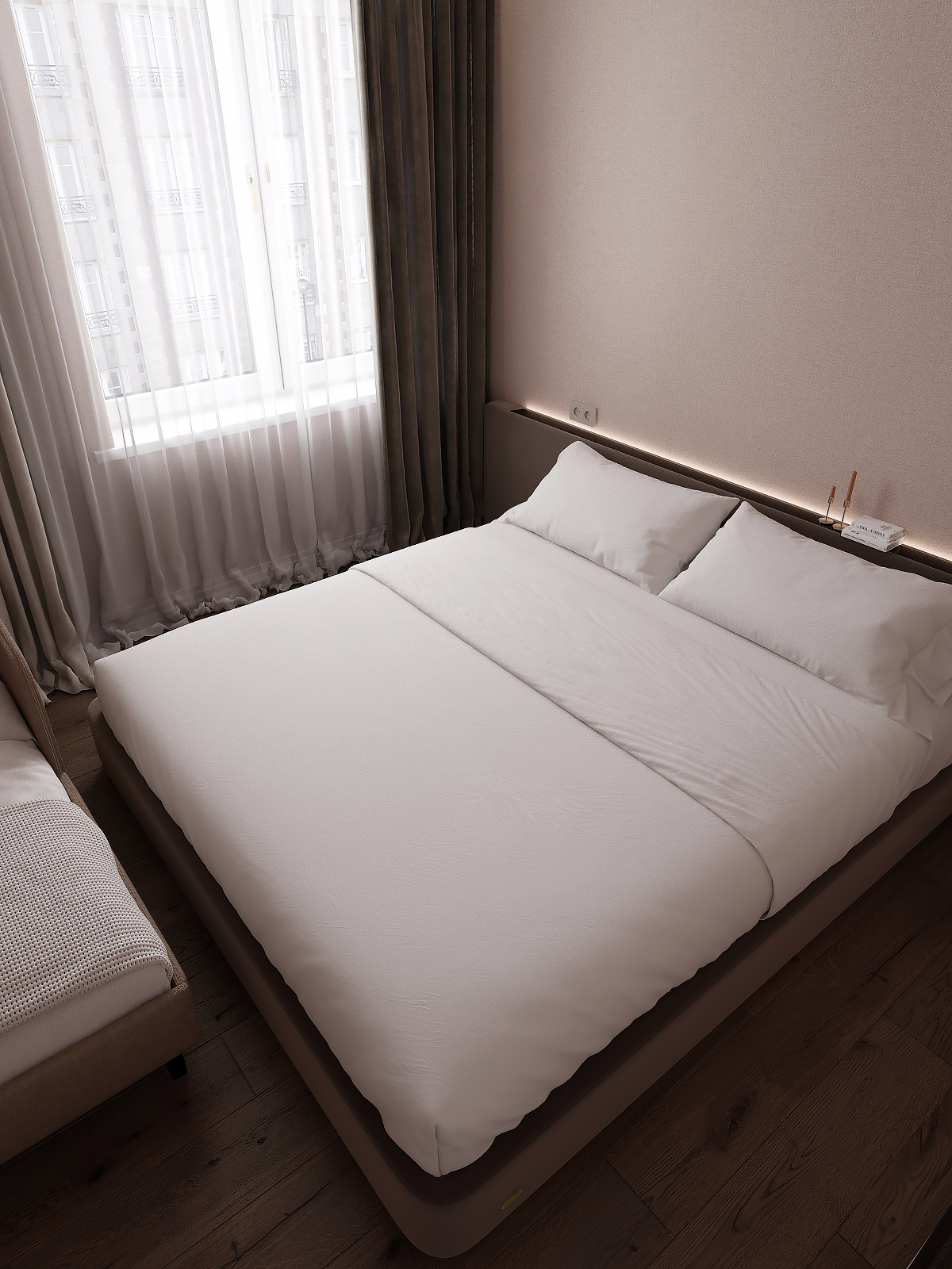 Спальная комната - современный дизайн